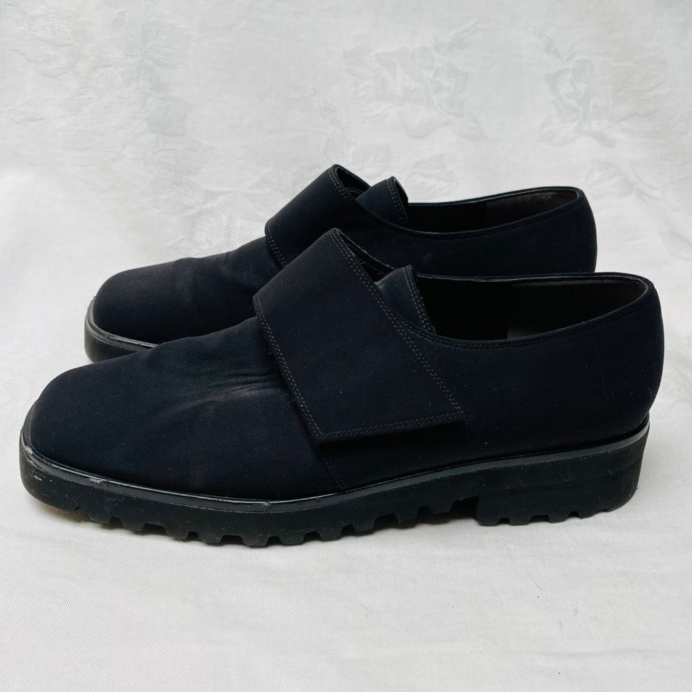Paul Green Black Chunky Shoes Womens 9 Vibram Soles Classic Goth Timeless Travel